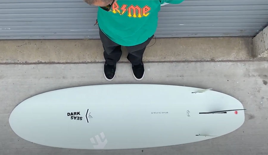 C.J. Nelson Outlier surfboard