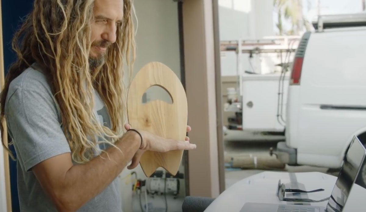 Rob Machado with IKEA handplane