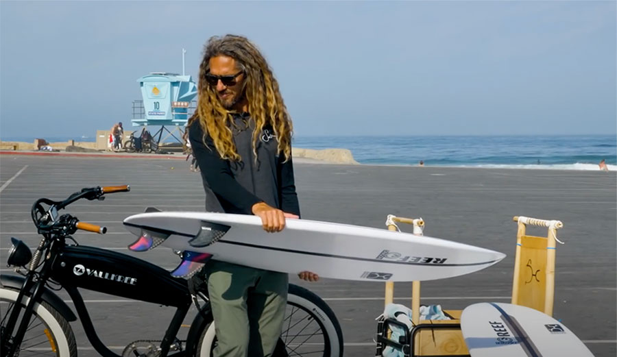 Rob Machado and Glazer surfboard