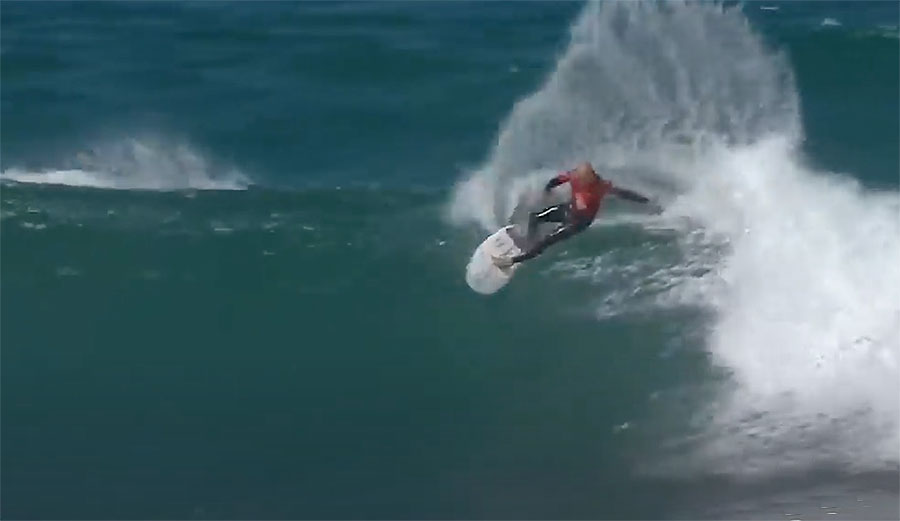 kelly Slater surfing at Bells Beach
