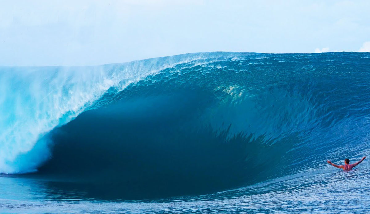 Koa Rothman surfing Teahupoo