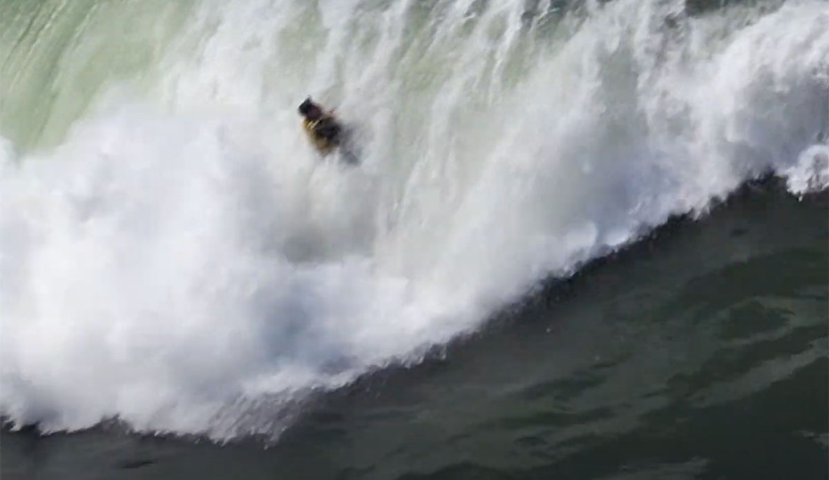 tow surfer at Nazare