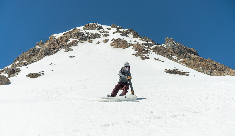 Tailer on Mt Hood Snowboarding