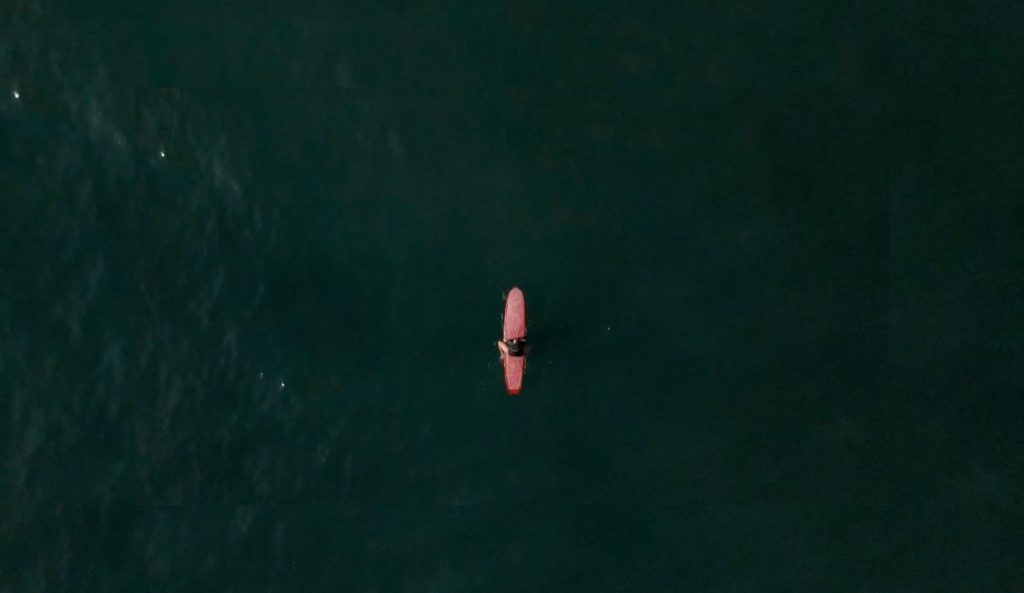 Ming Hui Brown Longboarder Drone Shot