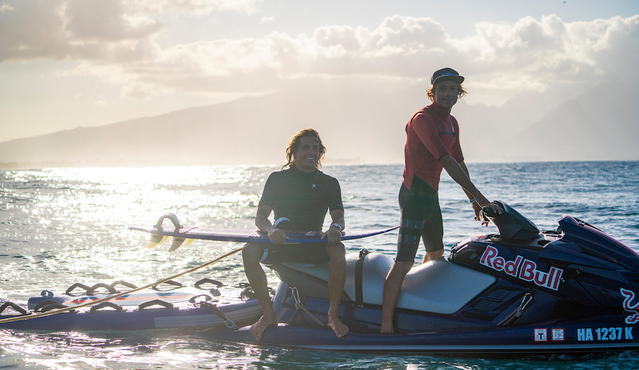 Kai Lenny and Ridge Lenny Jetski