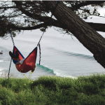 Hammock above waves