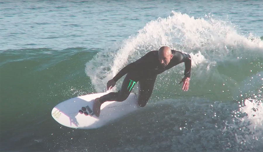 Bobby Martinez surfing Bobby Quad