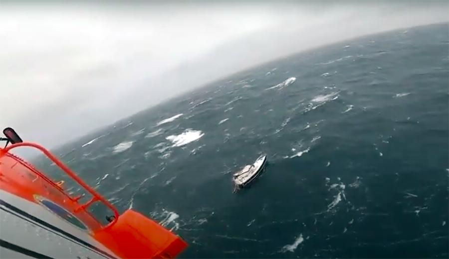 Watch, and Appreciate, This Harrowing Coast Guard Rescue of a Sailboat's Crew in Intense Seas
