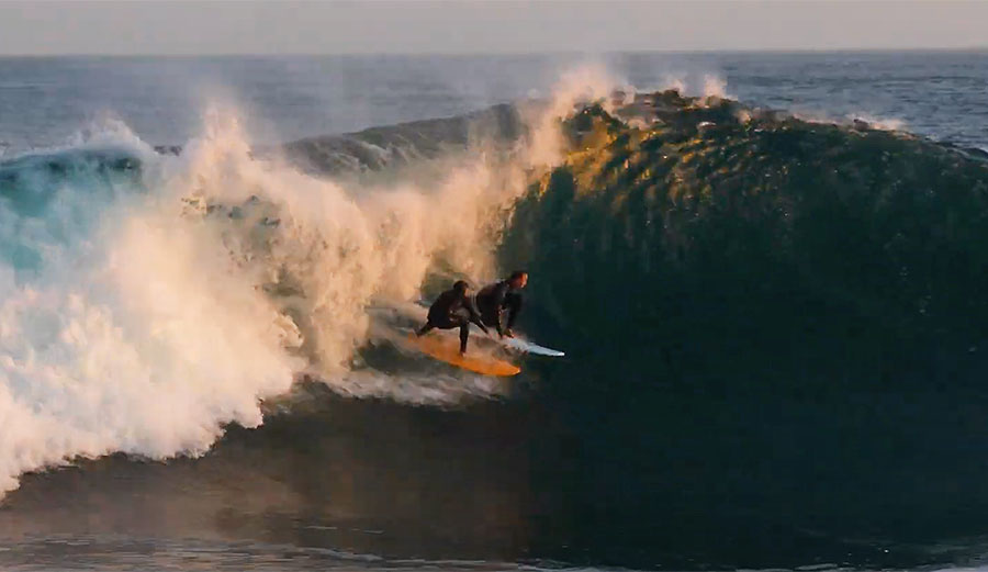 Jamie O'Brien surfing the Wedge