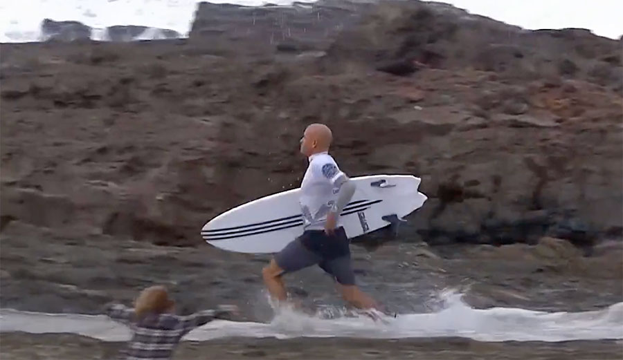 kelly slater on twin fin