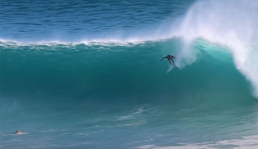 surfing at Kirra