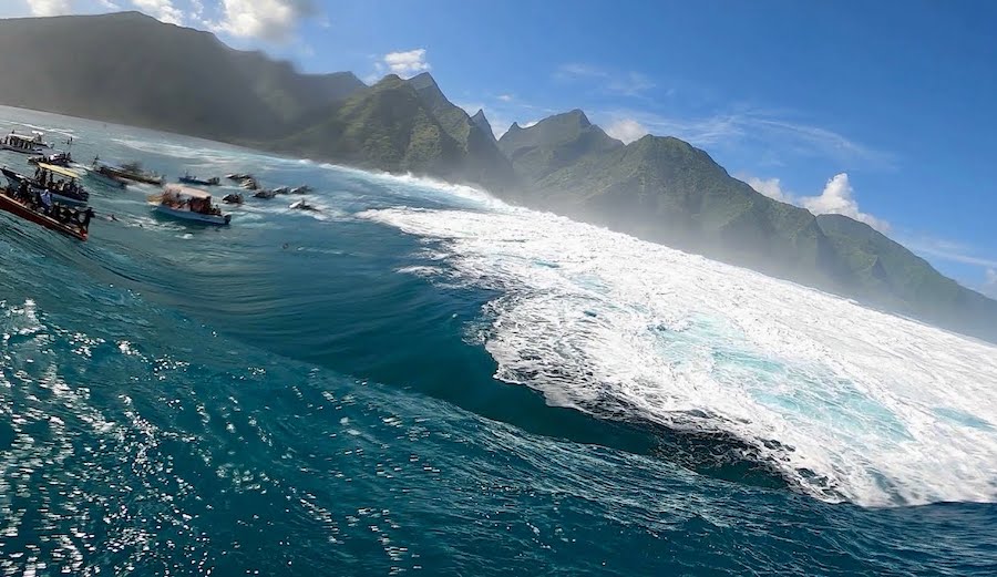 Nate Florence Paddles Teahupo'o