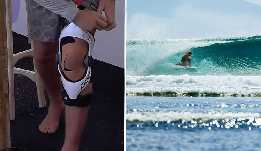John John Florence surfing G-Land