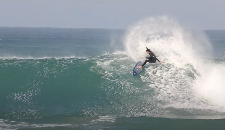 Mikey February surfing J-Bay