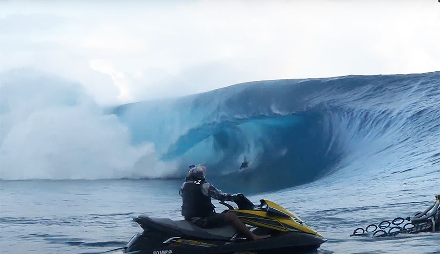 Nathan florence at Teahupo'o