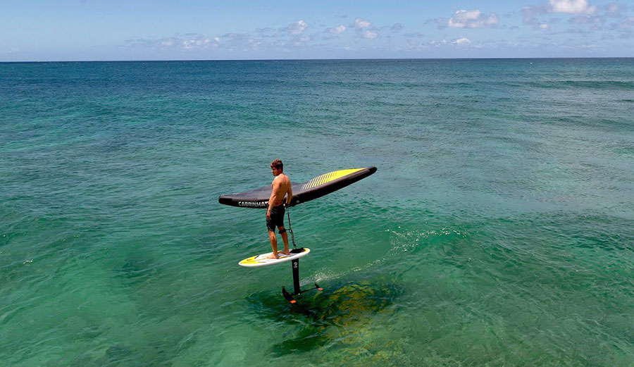 wing foil surfing by Keahi de Aboitiz
