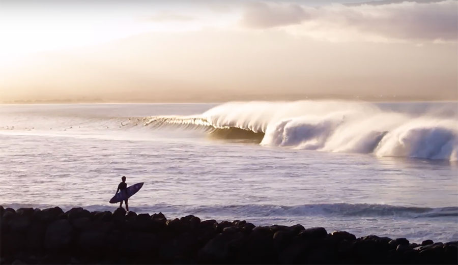 Kai Lenny surfing Freight Trains