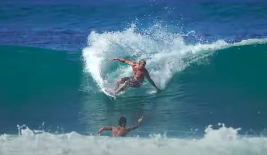 Mick Fanning and the Ho Family at Rocky Point
