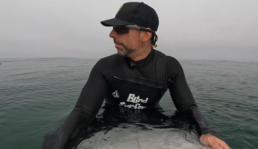 Pete Gustin the Blind Surfer