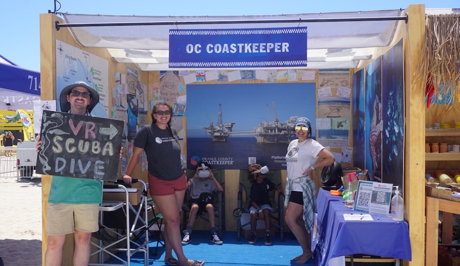 OC Coastkeeper booth with VR