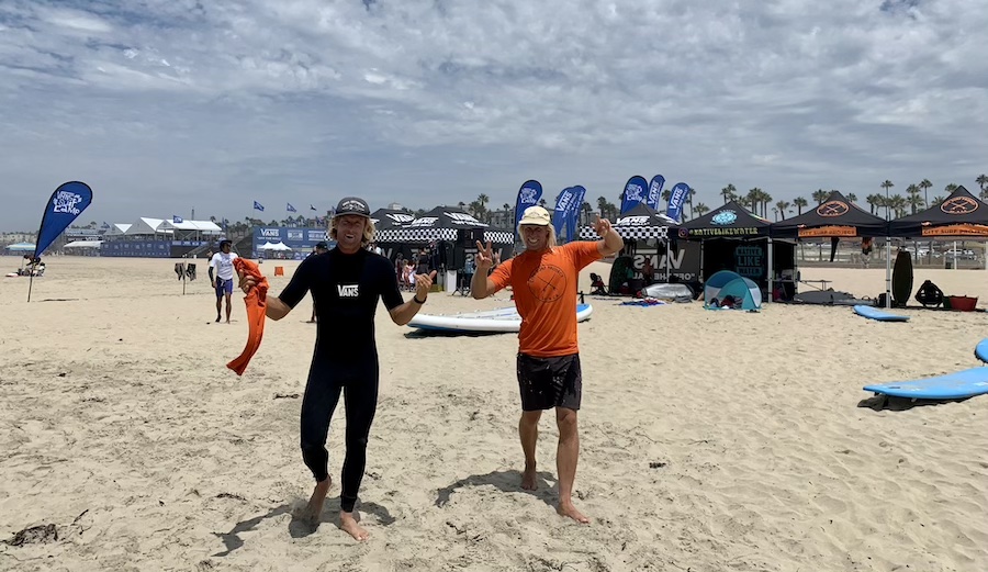 Pat and Dane Gudauskas at the Vans Surf Camp