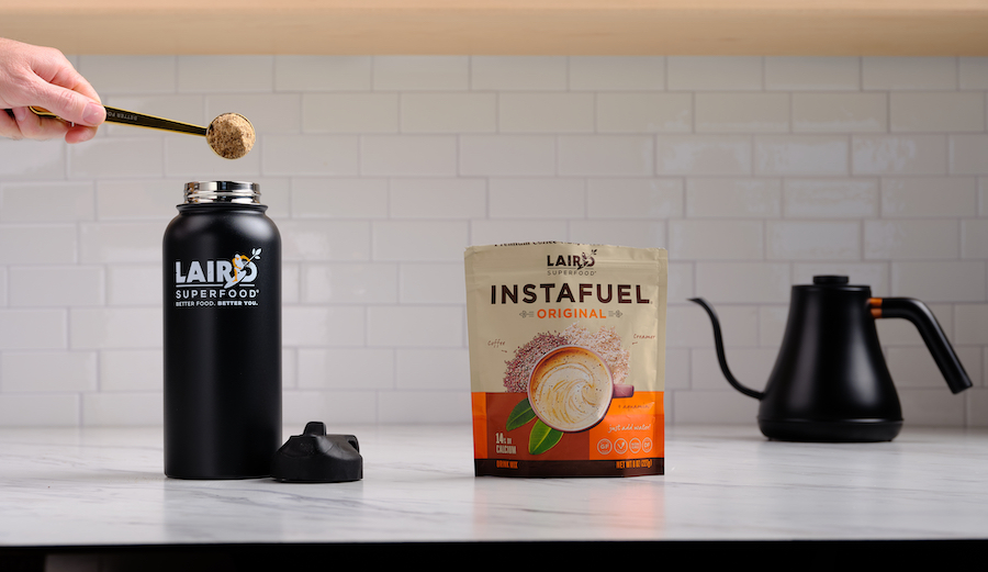 Laird Instafuel with thermos Laird Superfood