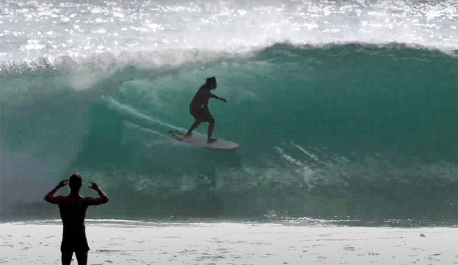 nic von rupp surfing desert point