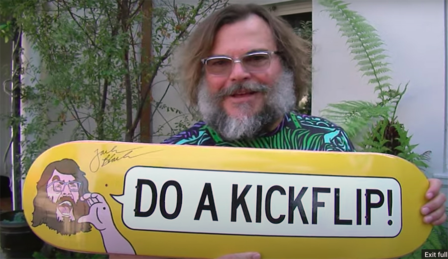 Jack Black Yells From His Car at L.A. Skaters: 'Do a Kickflip'