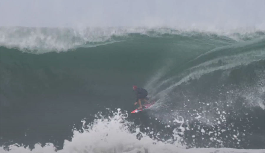 Jamie O'Brien surfing in Mexico