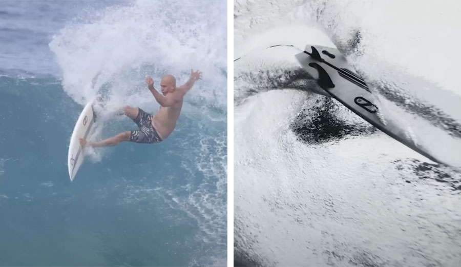 Todd Glaser photographing Kelly Slater