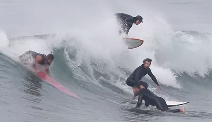 surfing malibu