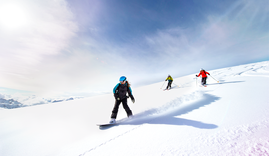 fresh powder with the crew for Ikon Pass