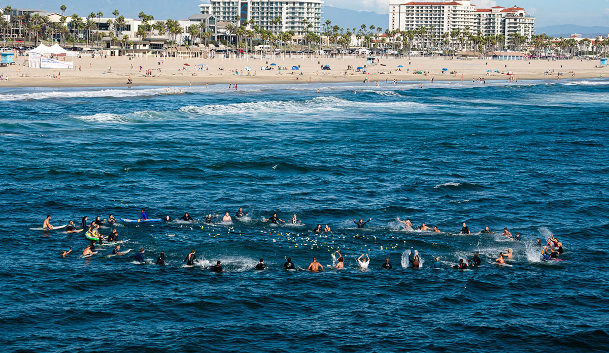 Kalani David memorial paddle out