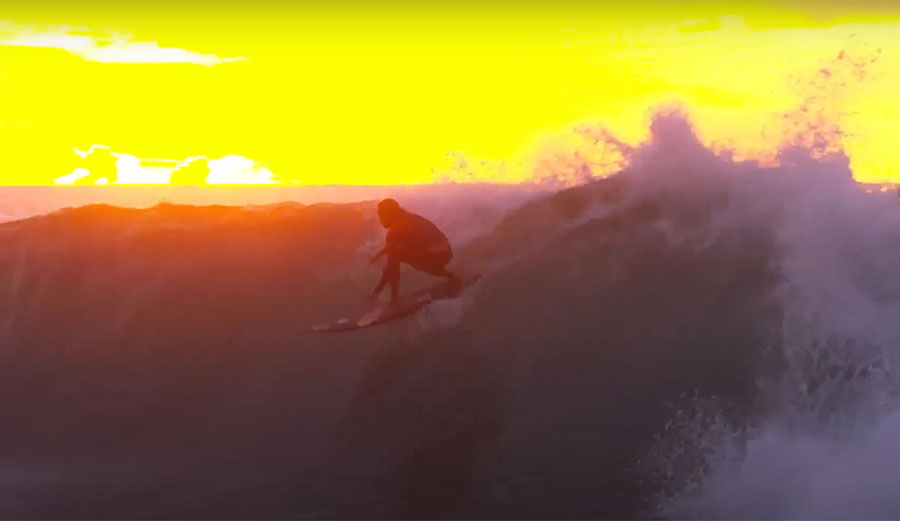 Kai Lenny surfing at Honolua Bay