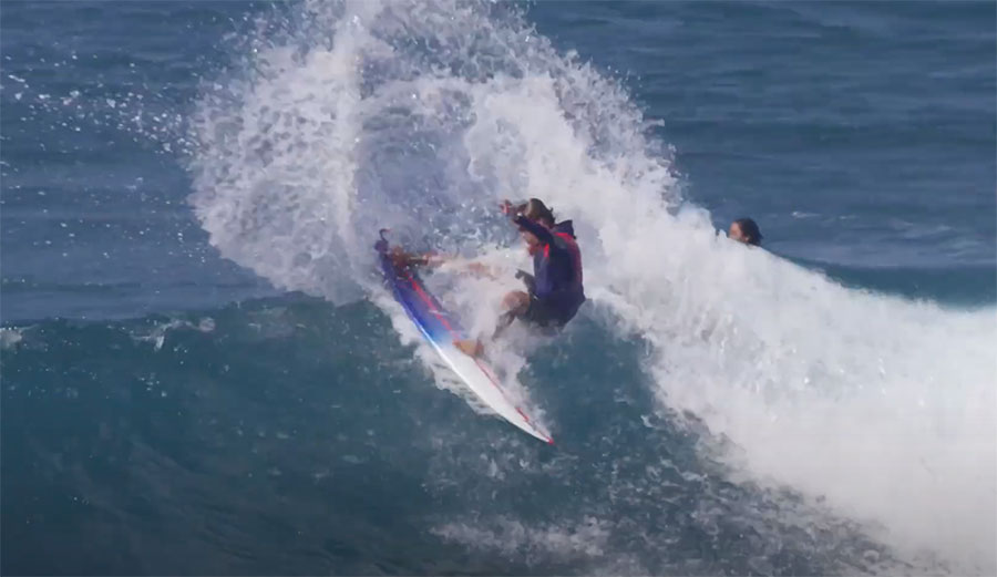 Kai Lenny surfing on Maui