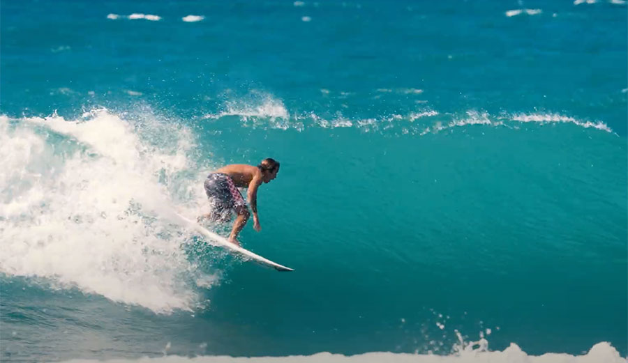 Koa Rothman surfing on the North Shore