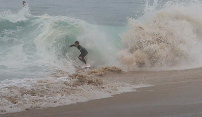 mason ho surfing the wedge