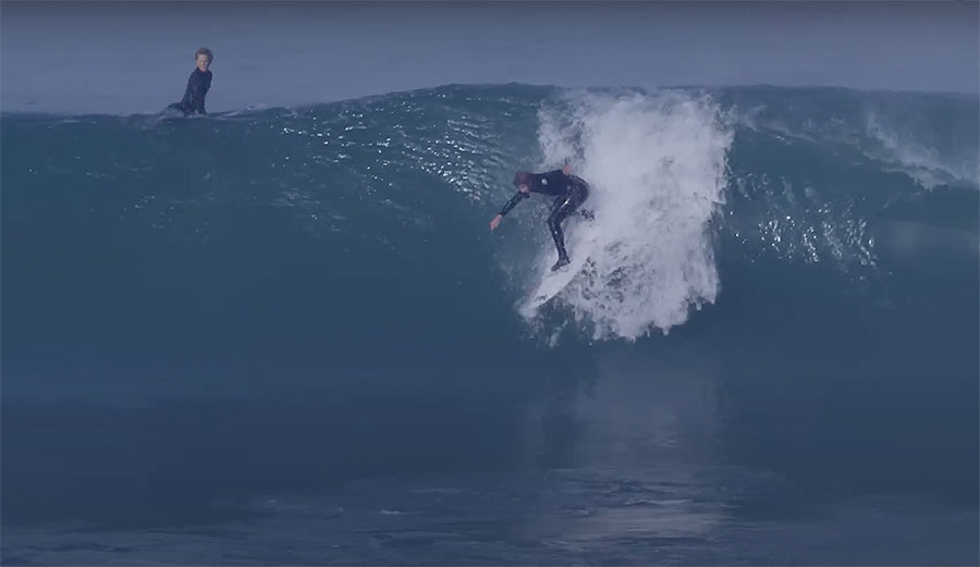 Nathan Florence surfing the Cave