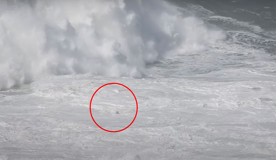 nazaré wipeout