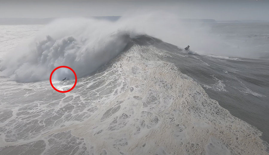 nazaré wipeouts
