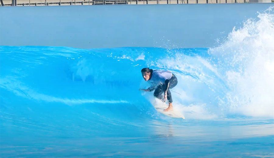 Jackson Lebsack surfing
