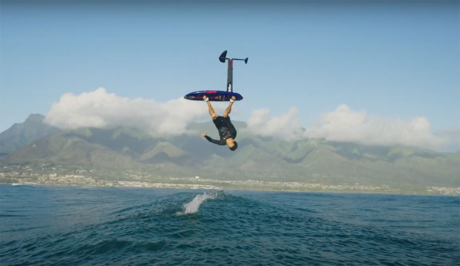 Kai Lenny double backflip on a foil