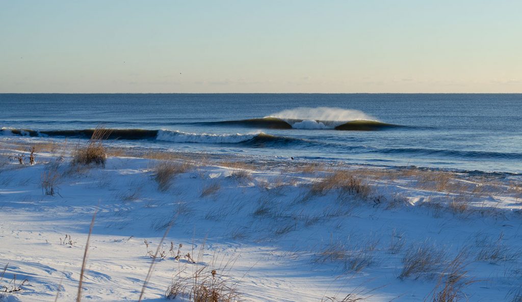 Nate Hawes Freeze frame of a frozen A-Frame