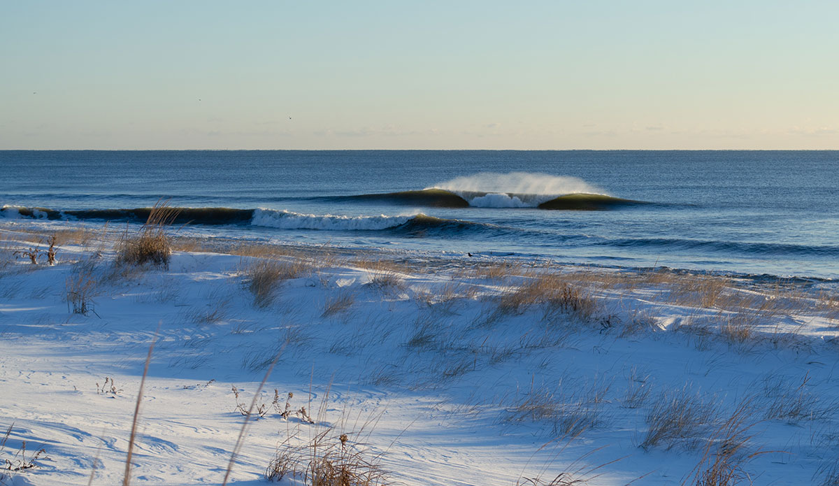 Nate Hawes Freeze frame of a frozen A-Frame