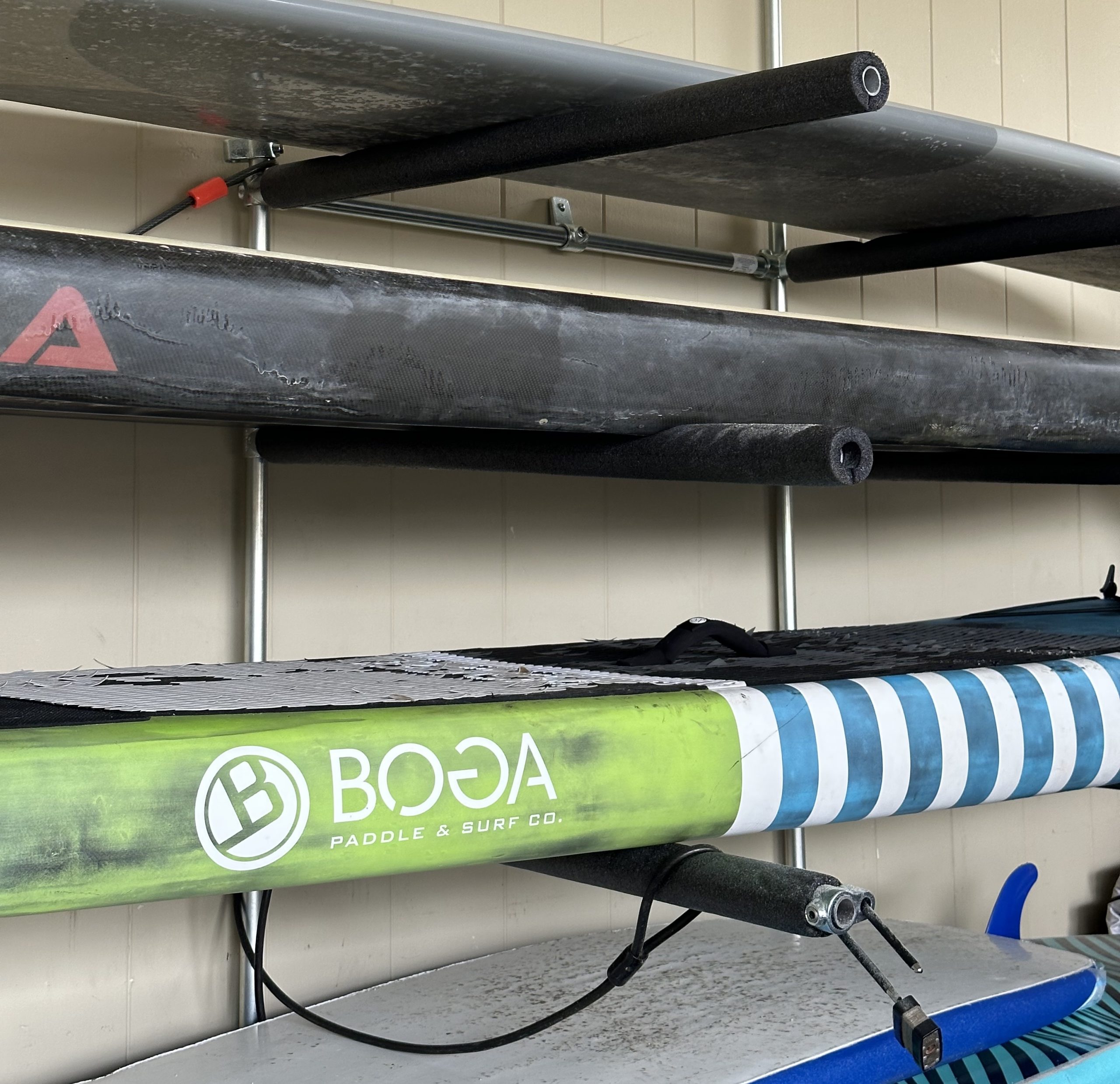 DIY surfboard racks
