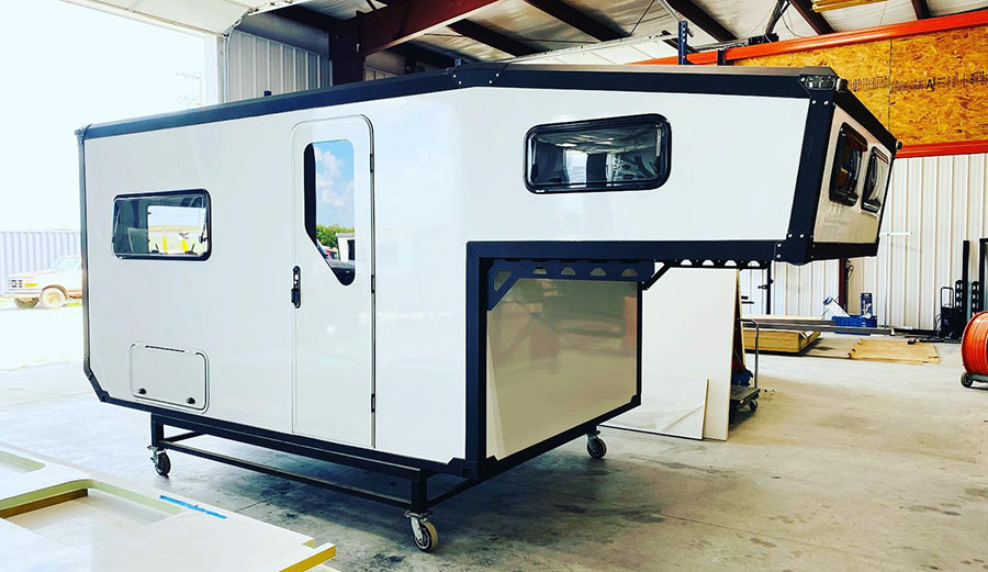 Have a Look at This Hardside Truck Camper Perfect for Strike Missions in Any Season