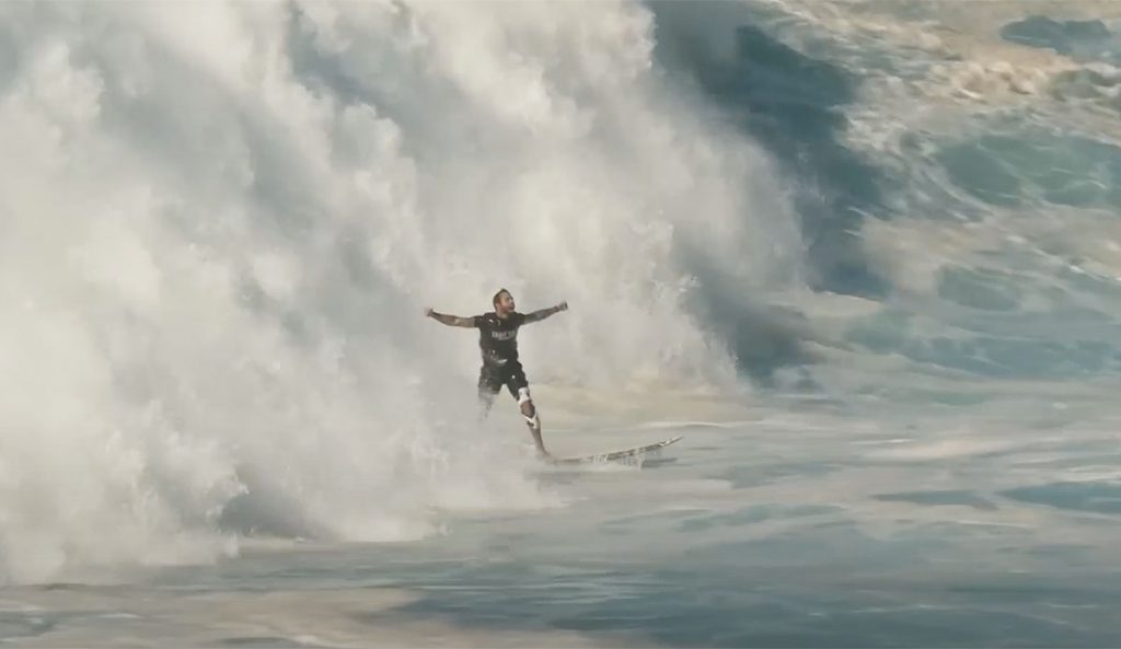 Waimea Bay surfing with Billy Kemper