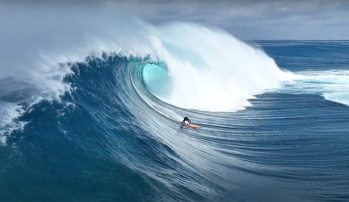 Billy Kemper surfing Jaws