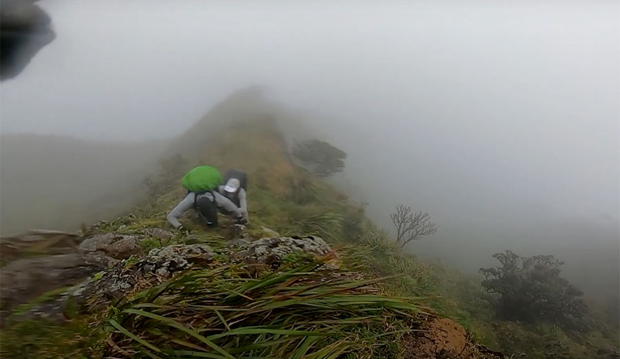 John John Florence climbing ridges