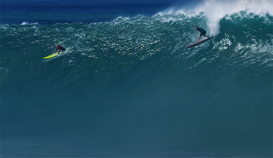 John John Florence surfing Waimea